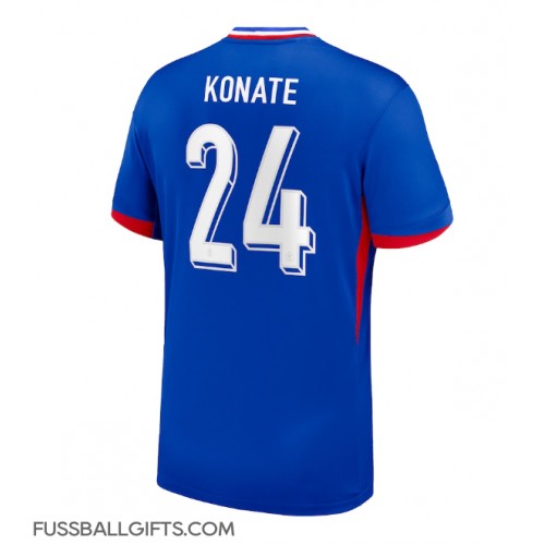 Frankreich Ibrahima Konate #24 Fußballbekleidung Heimtrikot EM 2024 Kurzarm